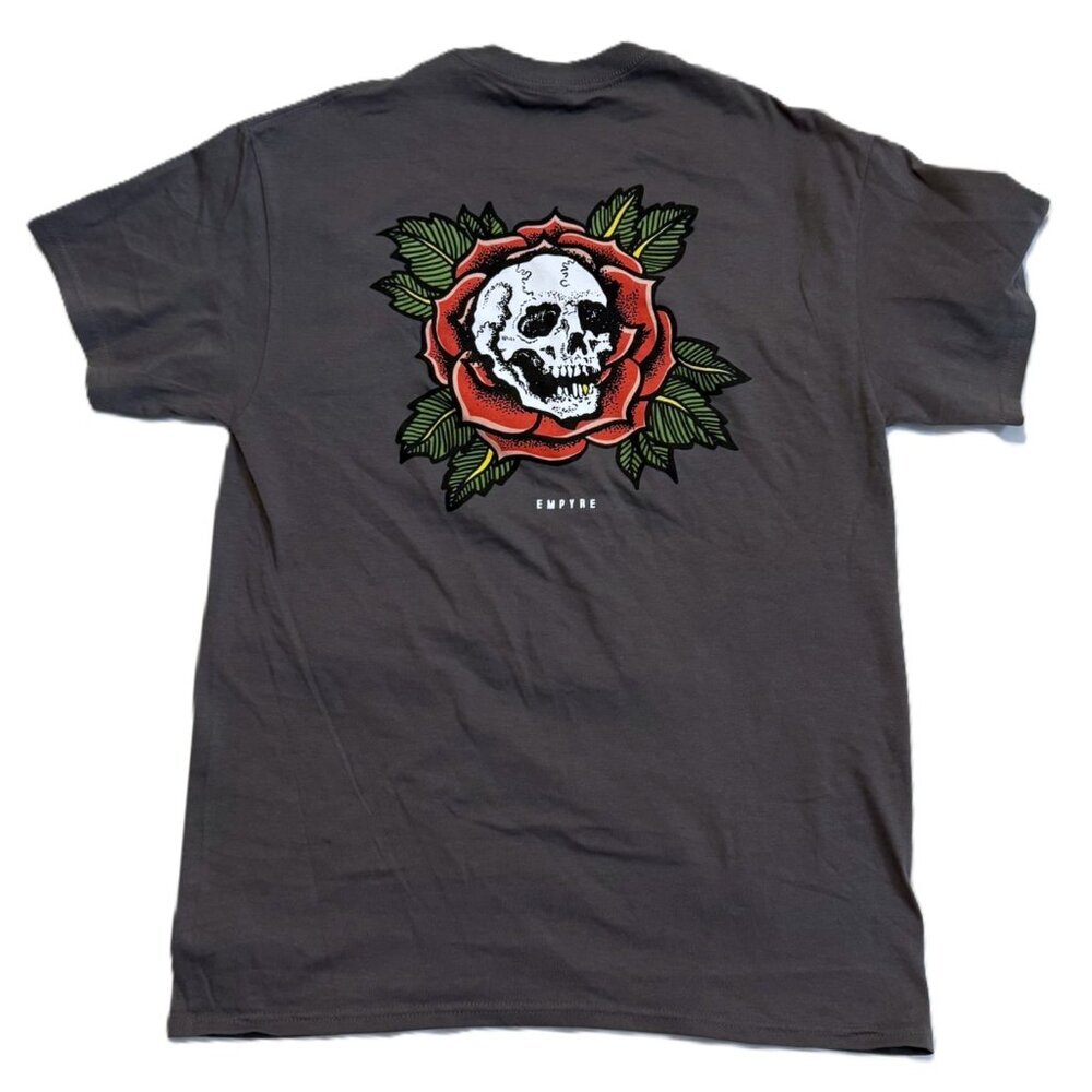 Empyre Men's Size Medium Skull and Rose Graphic Tee Short Sleeve Shirt NWOT